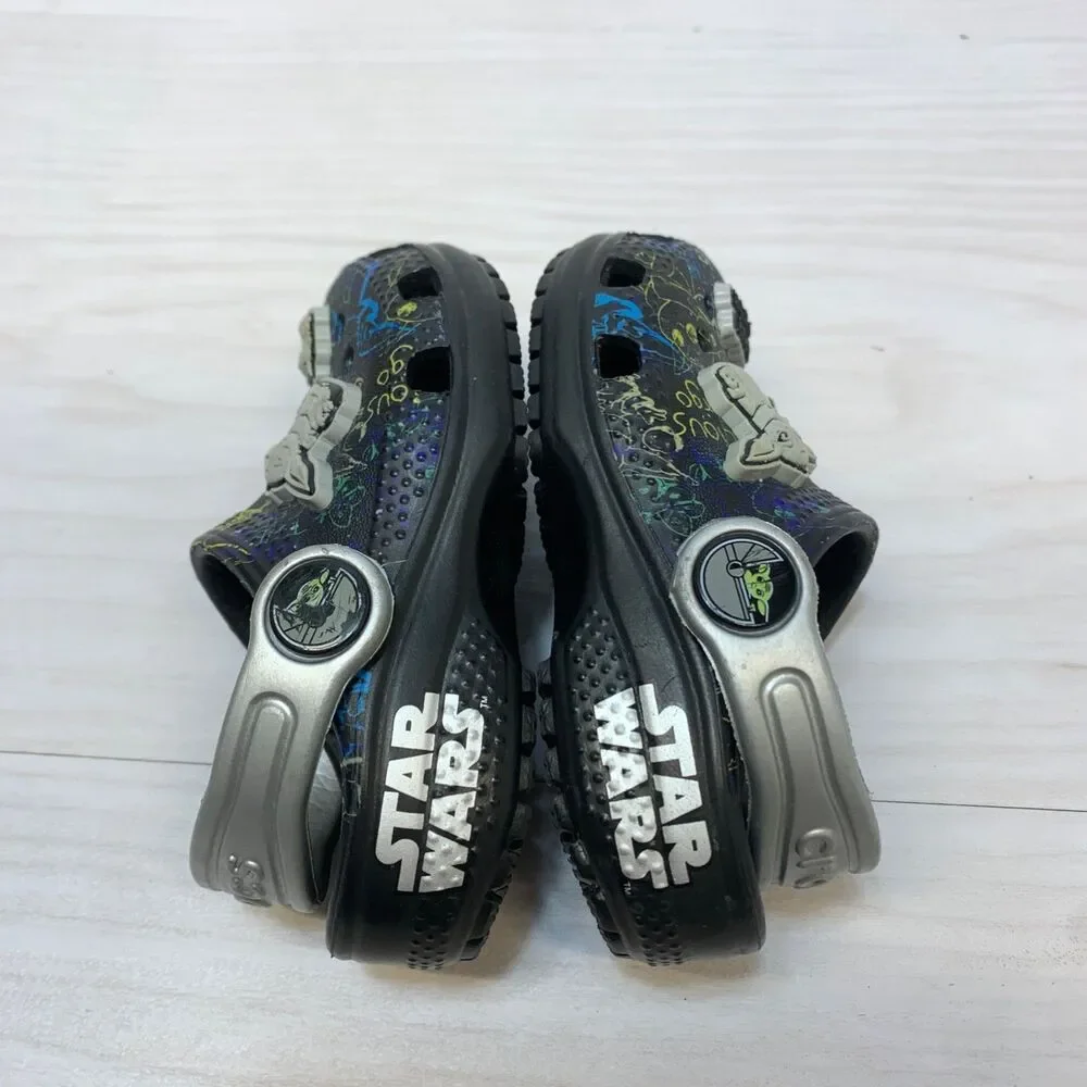 CROCS Toddler Size C5‎ Clog T Unisex Star Wars The Mandalorian Sandals